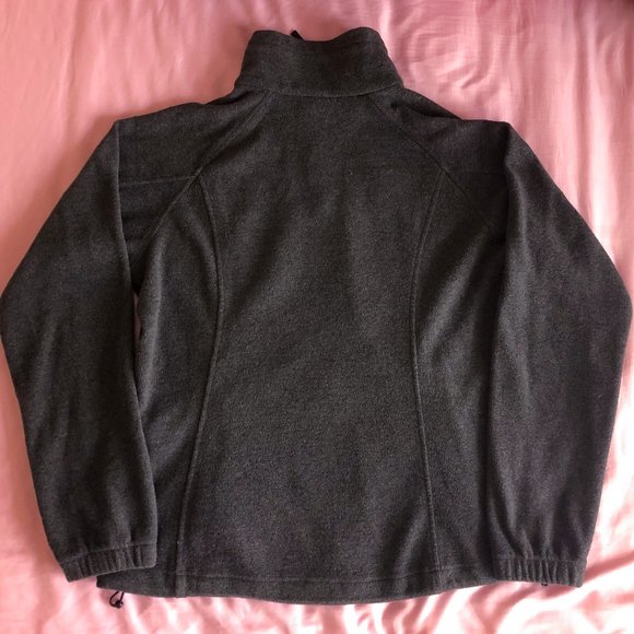 Medium Women's Grey Fleece Columbia Jacket - Picture 5 of 7